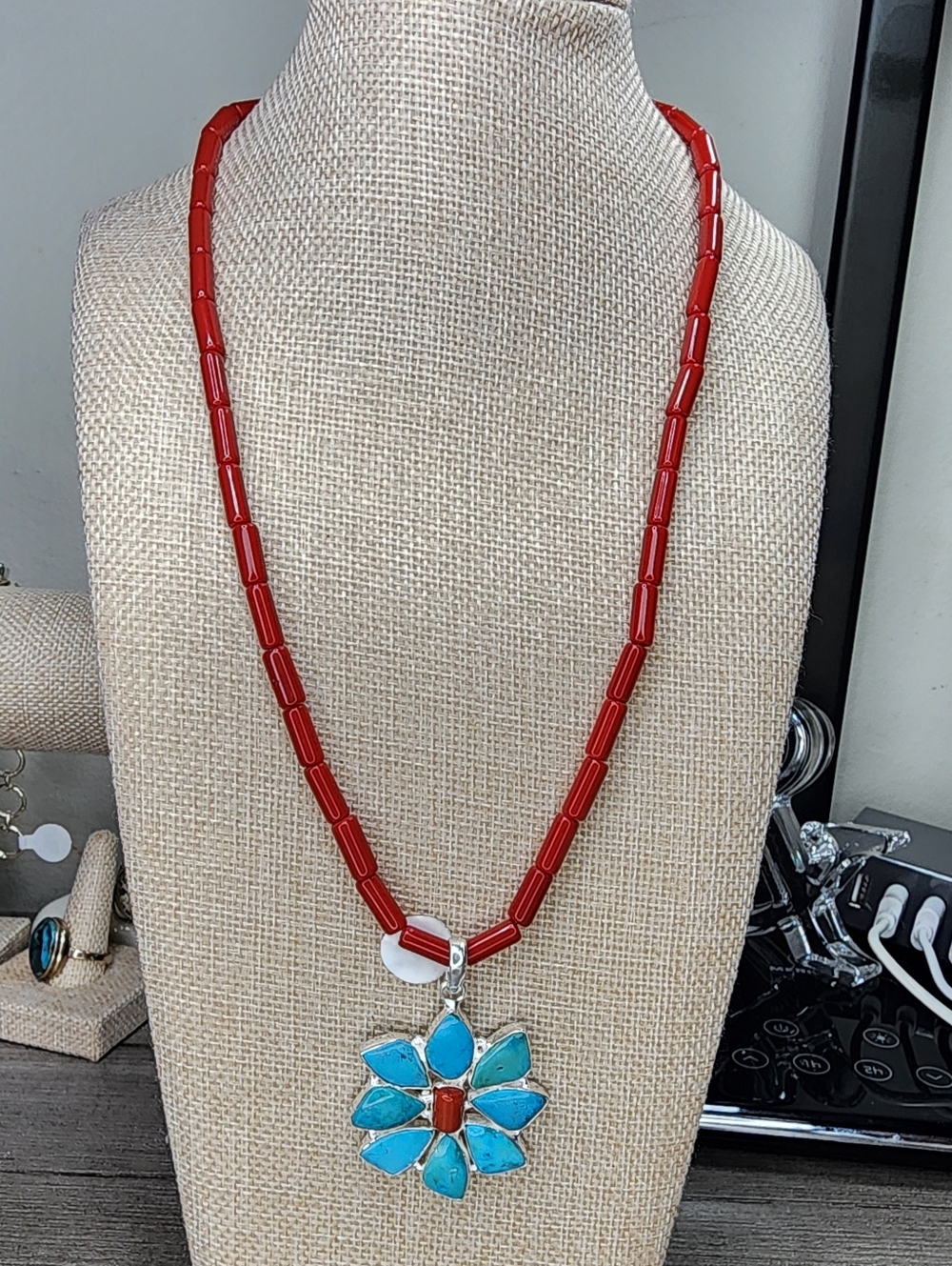 Turquoise Flower Set - Picture 4 of 10